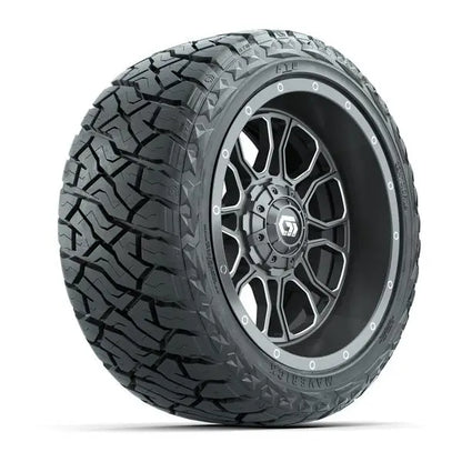 23x10-R14 GTW Maverick Radial All Terrain Tire mounted on 14x7 Volt Gunmetal Wheel