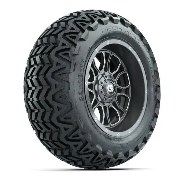 23x10-14 GTW Predator All Terrain Tire mounted on 14x7 Volt Gunmetal Wheel