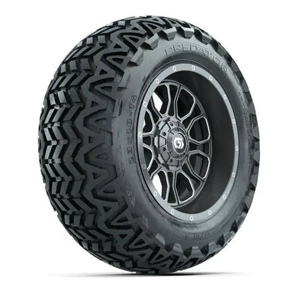 23x10-14 GTW Predator All Terrain Tire mounted on 14x7 Volt Gunmetal Wheel