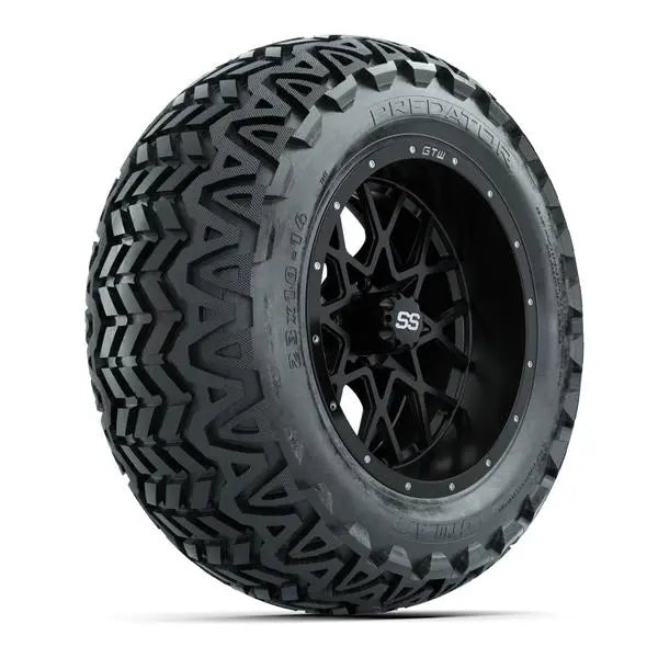 23x10-14 GTW Predator All Terrain Tire mounted on 14x7 Vortex Matte Black Wheel