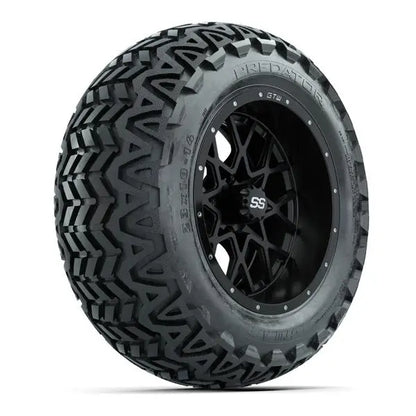 23x10-14 GTW Predator All Terrain Tire mounted on 14x7 Vortex Matte Black Wheel