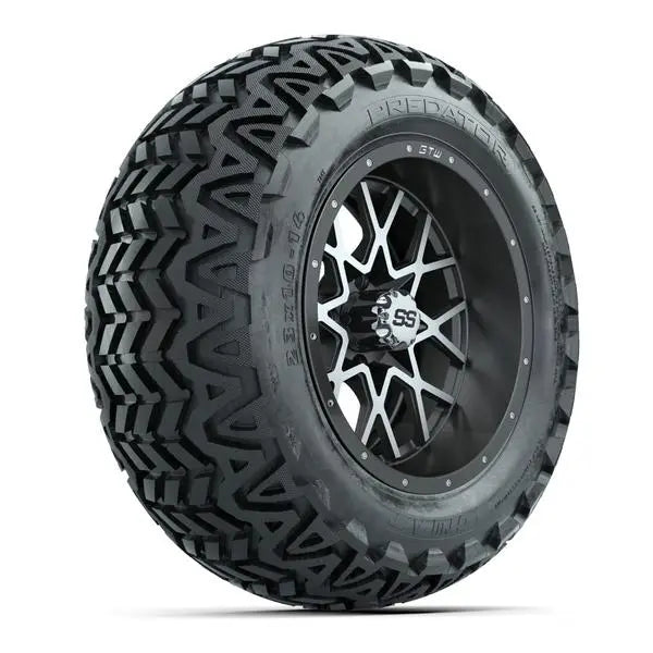 23x10-14 GTW Predator All Terrain Tire mounted on 14x7 Vortex Matte Grey Wheel