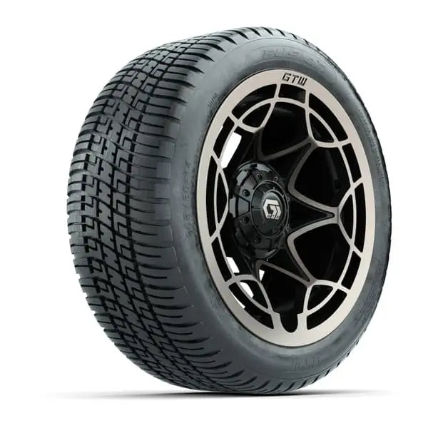 14" GTW Nexus Satin Bronze Wheels with Low Profile Golf Cart Tire