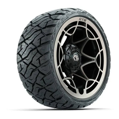 14" GTW Nexus Satin Bronze Wheels with Low Profile Golf Cart Tire