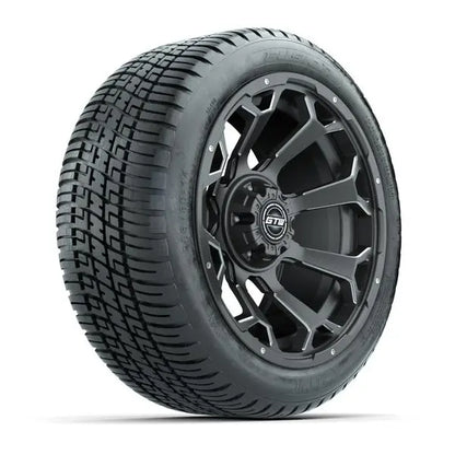 205/30-14 GTW Fusion Street Tire mounted on 14x7 Raven Matte Grey Wheel
