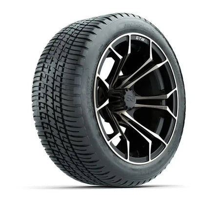 14" GTW Spyder Matte Bronze Wheels with Low Profile Golf Cart Tire