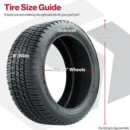 205/30-14 GTW Fusion Street Tire Size Guide