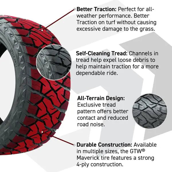 205/35-R14 GTW Maverick Radial All Terrain Tire Tread Specs