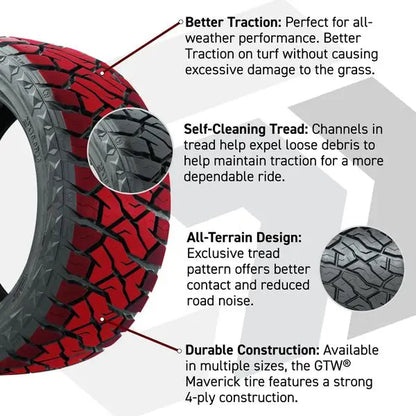 205/35-R14 GTW Maverick Radial All Terrain Tire Tread Specs