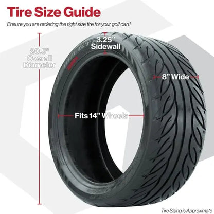 205/40-R14 GTW Fusion GTR Street Tire Size Guide