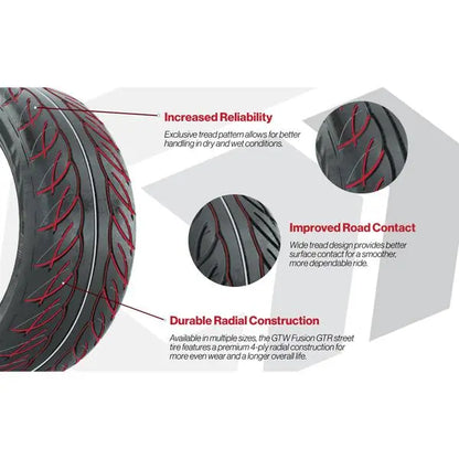 205/40-R14 GTW Fusion GTR Street Tire Tread Specs