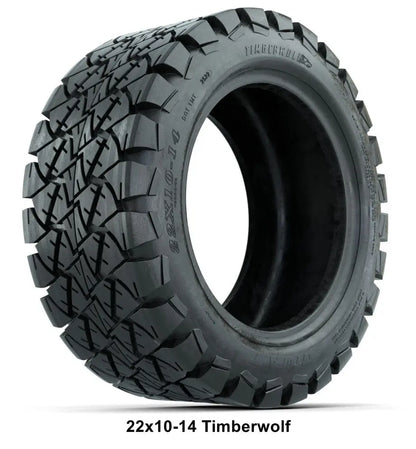 22x10-14" GTW Timberwolf All Terrain Tire Angle View