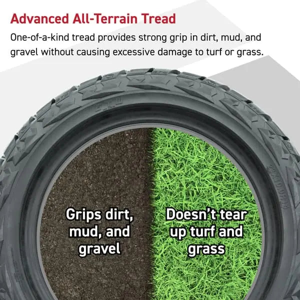 23x10-R14 GTW Maverick Radial All Terrain Tire Turf Examples