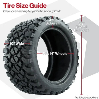 23x10-R14 GTW Nomad Radial All Terrain Tire Size Guide