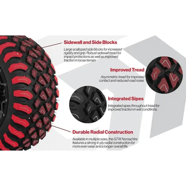23x10-R14 GTW Nomad Radial All Terrain Tire Tread Specs