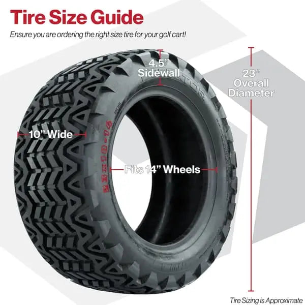 23x10-14 GTW Predator All Terrain Tire Size Guide