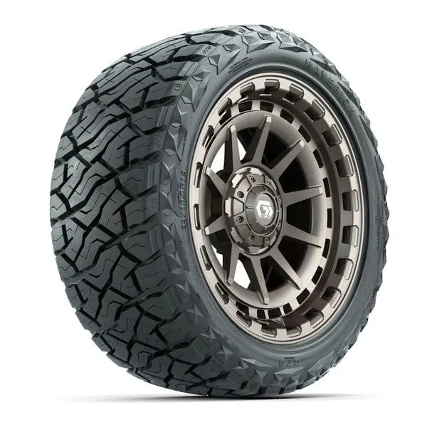 23x10-R15 GTW Maverick Radial All Terrain Tire mounted on 15x7 Barricade Satin Bronze Wheel