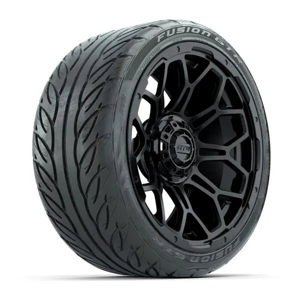 215/40-R15 GTW Fusion GTR Street Tire mounted on 15x7 Bravo Matte Black Wheel