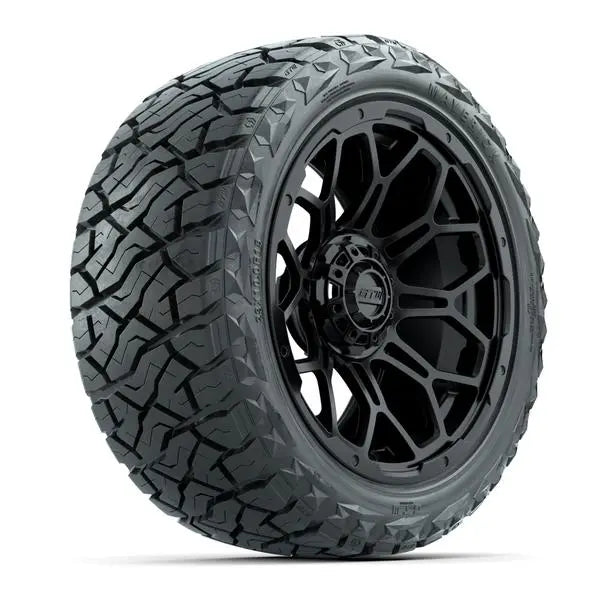 23x10-R15 GTW Maverick Radial All Terrain Tire mounted on 15x7 Bravo Matte Black Wheel