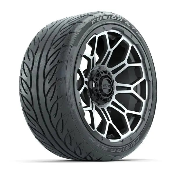 215/40-R15 GTW Fusion GTR Street Tire mounted on 15x7 Bravo Matte Grey Wheel