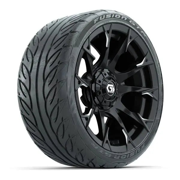 215/40-R15 GTW Fusion GTR Street Tire mounted on 15x7 Diablo Gloss Black Wheel