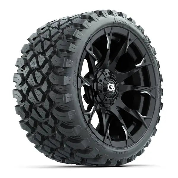 23x10-R15 GTW Nomad Radial All Terrain Tire mounted on 15x7 Diablo Gloss Black Wheel