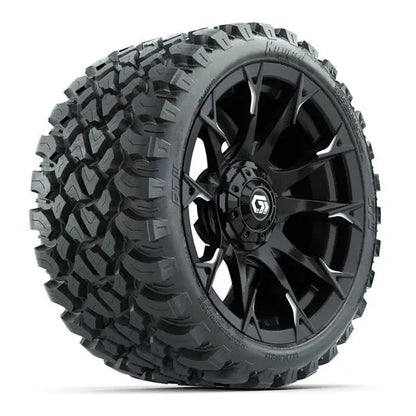 23x10-R15 GTW Nomad Radial All Terrain Tire mounted on 15x7 Diablo Gloss Black Wheel