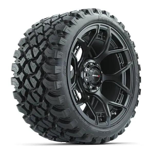 23x10-R15 GTW Nomad Radial All Terrain Tire mounted on 15x7 MadJax Evolution Matte Black Wheel