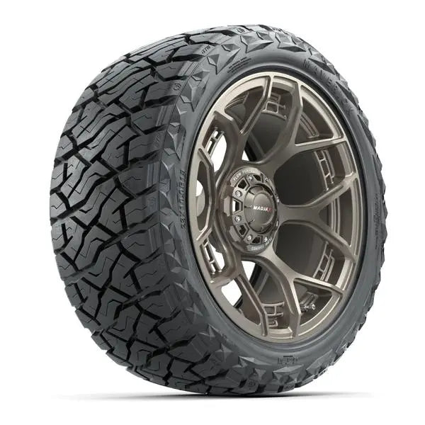 23x10-R15 GTW Maverick Radial All Terrain Tire mounted on 15x7 MadJax Evolution Matte Bronze Wheel