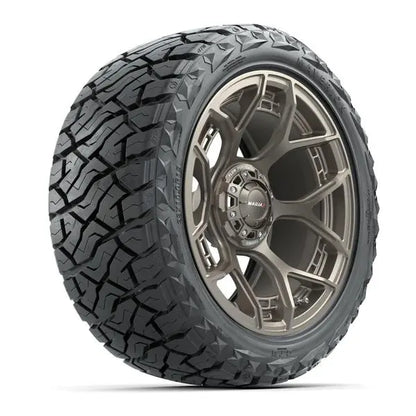 23x10-R15 GTW Maverick Radial All Terrain Tire mounted on 15x7 MadJax Evolution Matte Bronze Wheel