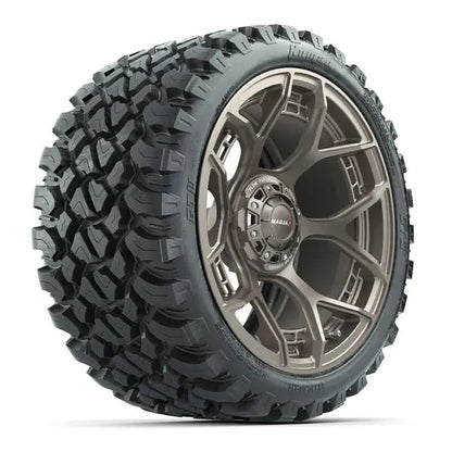 23x10-R15 GTW Nomad Radial All Terrain Tire mounted on 15x7 MadJax Evolution Matte Bronze Wheel