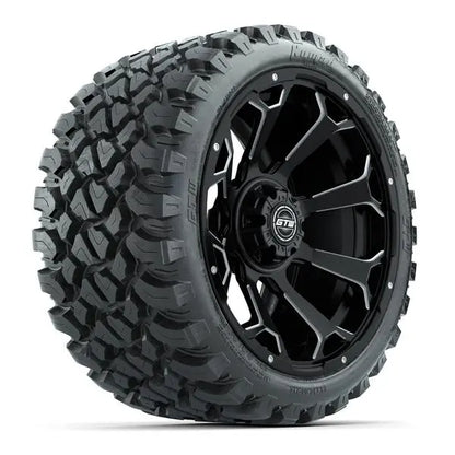23x10-R15 GTW Nomad Radial All Terrain Tire mounted on 15x7 Raven Machined and Black Wheel