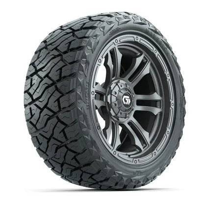 23x10-R15 GTW Maverick Radial All Terrain Tire mounted on 15x7 Shogun Gloss Gunmetal Wheel