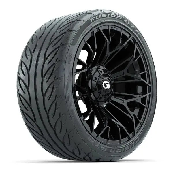 215/40-R15 GTW Fusion GTR Street Tire mounted on 15x7 Stellar Matte Black Wheel