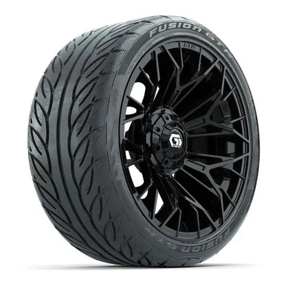 215/40-R15 GTW Fusion GTR Street Tire mounted on 15x7 Stellar Matte Black Wheel