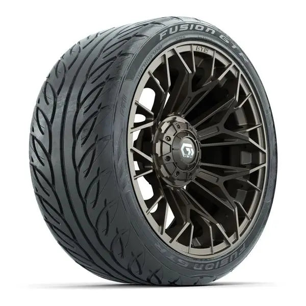 215/40-R15 GTW Fusion GTR Street Tire mounted on 15x7 Stellar Matte Bronze Wheel