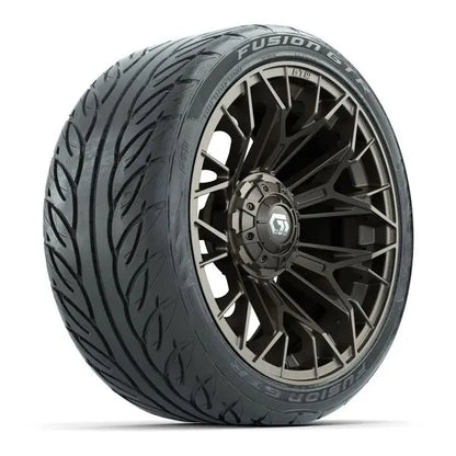 215/40-R15 GTW Fusion GTR Street Tire mounted on 15x7 Stellar Matte Bronze Wheel