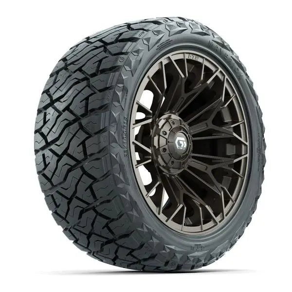 23x10-R15 GTW Maverick Radial All Terrain Tire mounted on 15x7 Stellar Matte Bronze Wheel