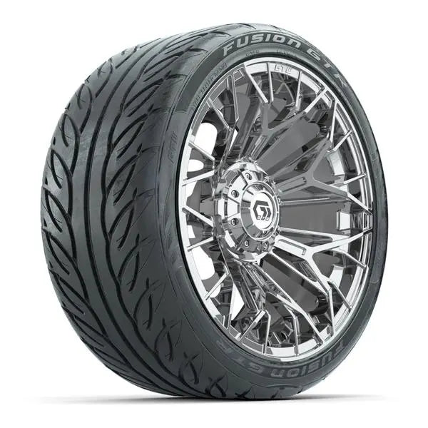 215/40-R15 GTW Fusion GTR Street Tire mounted on 15x7 Stellar Chrome Wheel