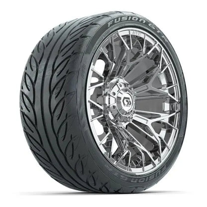 215/40-R15 GTW Fusion GTR Street Tire mounted on 15x7 Stellar Chrome Wheel