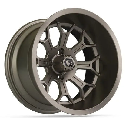 15" GTW Assault Matte Bronze Wheels with 23x10R15 Nomad Steel Belted AT Tires