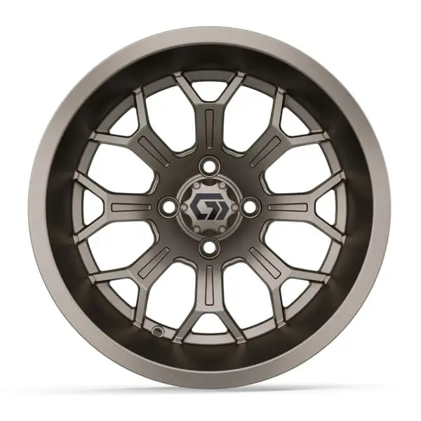 15" GTW Assault Matte Bronze Wheels with 23x10R15 Nomad Steel Belted AT Tires