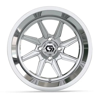 15" GTW Reaper Chrome Wheels with 23x10R15 Maverick Radial AT Tires