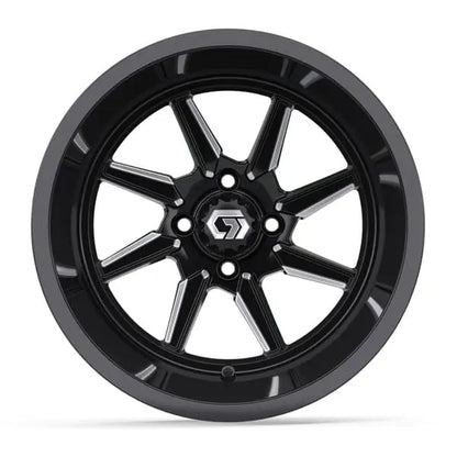 15" GTW Reaper Machined Black Wheels with 23x10R15 Maverick Radial AT Tires