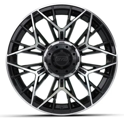 15x7 GTW Stellar Machined Black Wheel