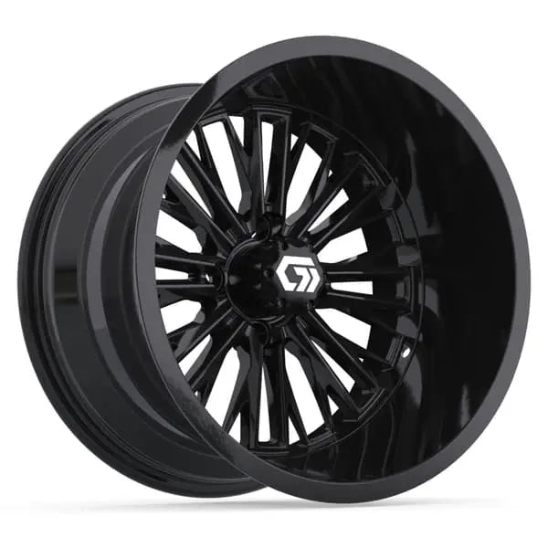 15" GTW Viper Gloss Black Wheels with 23x10R15 Maverick Radial AT Tires