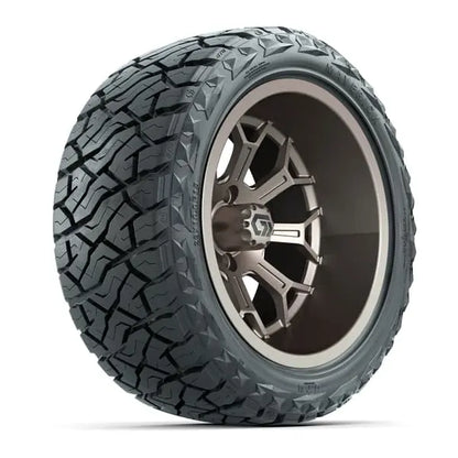 15" GTW Assault Matte Bronze Wheels with 23x10R15 Maverick Radial AT Tires