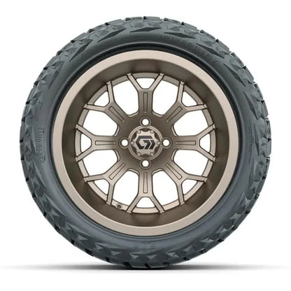 15" GTW Assault Matte Bronze Wheels with 23x10R15 Maverick Radial AT Tires