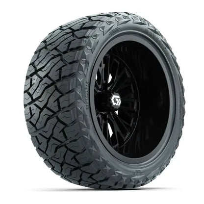 15" GTW Viper Gloss Black Wheels with 23x10R15 Maverick Radial AT Tires