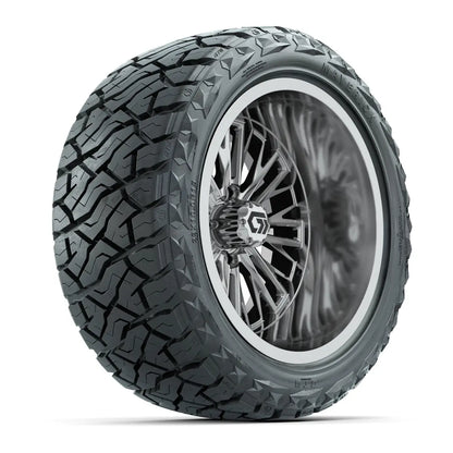 15" GTW Viper Chrome Wheels with 23x10R15 Maverick Radial AT Tires